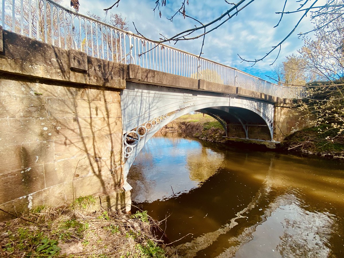 Coundarbour Bridge, Shropshire. Designed by Thomas Telford and dated 1797, it’s recorded as being the oldest iron bridge still in vehicular use anywhere in the world. #IronworkThursday
