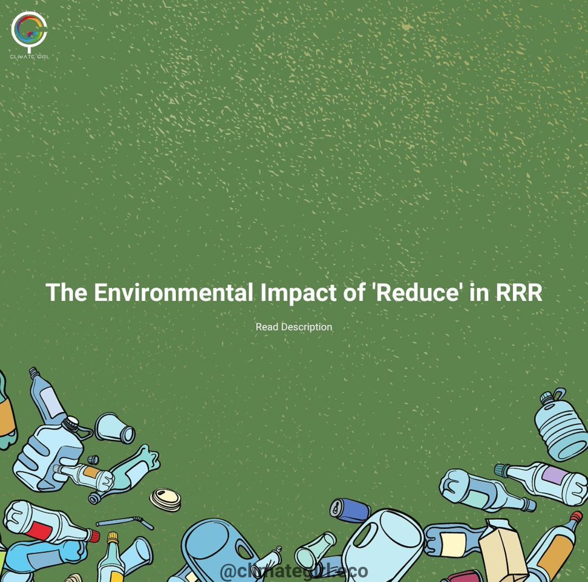 climategirlnft's tweet photo. The Power of ‘Reduce’ in RRR”
Embrace ‘Reduce,’ the first step in RRR. Consciously buying and avoiding excess reduces ecological footprint, curbing resource extraction and energy-intensive production for a greener future. 🌱🛍️ #Reduce #SustainableLiving #climategirl #nft #nftart https://t.co/4S02R3iGZ8