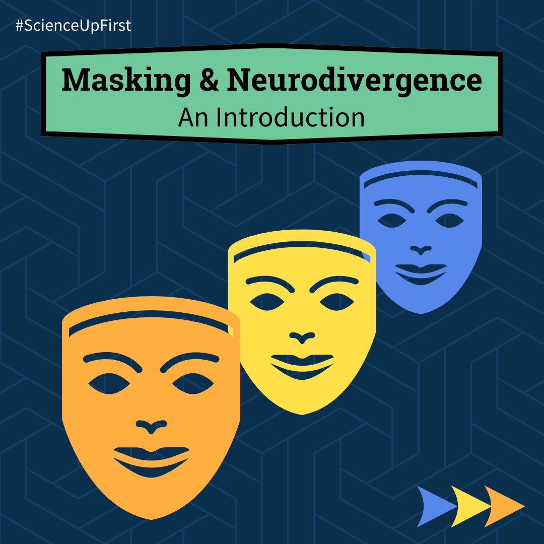 Have you ever heard of neurodivergent masking? It’s a way of hiding parts of one’s self to fit in and avoid social repercussions. But this is not without consequences on the health of individuals. Learn more here 👇 scienceupfirst.com/project/maskin… #ScienceUpFirst