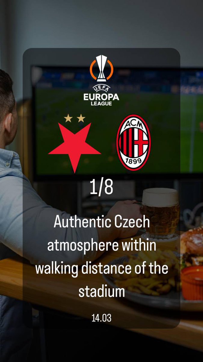 Kackoeden's tweet image. Authentic Czech atmosphere within walking distance of the stadium. Join us!

📍 U Slavie 1527, 100 00 Praha 10
📞 +420 257 925 101

#PragueBar #StadiumBar #SlaviaVsMilan #MatchDayDrinks #FootballFansWelcome #PreGameParty #CheersForYourTeam #StadiumVibes #BeerAndFootball