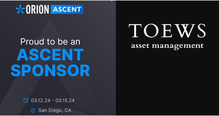 Rick Williamson & Phil Toews info-packed Orion Ascent fireside chat is today, 8:30am PDT! Breakout 10:50am PDT, ‘The Blindspot That Could Cost You: What Clients Want from Their Advisor and Their Portfolio’.  #OrionAscent 6478241MK