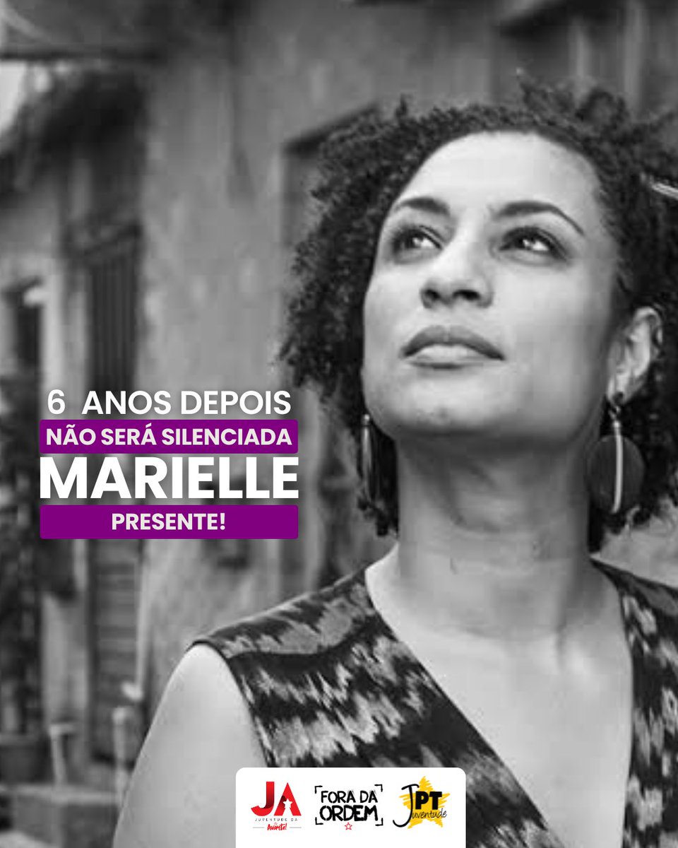 Foradaordembr's tweet photo. Marielle Franco foi uma mulher preta, mãe, lutadora, ativista e inspiração. Socióloga, se destacou no ativismo pelos Direitos Humanos, especialmente em questões relacionadas a direitos das minorias e violência policial.

+ https://t.co/exHSxOkl4g