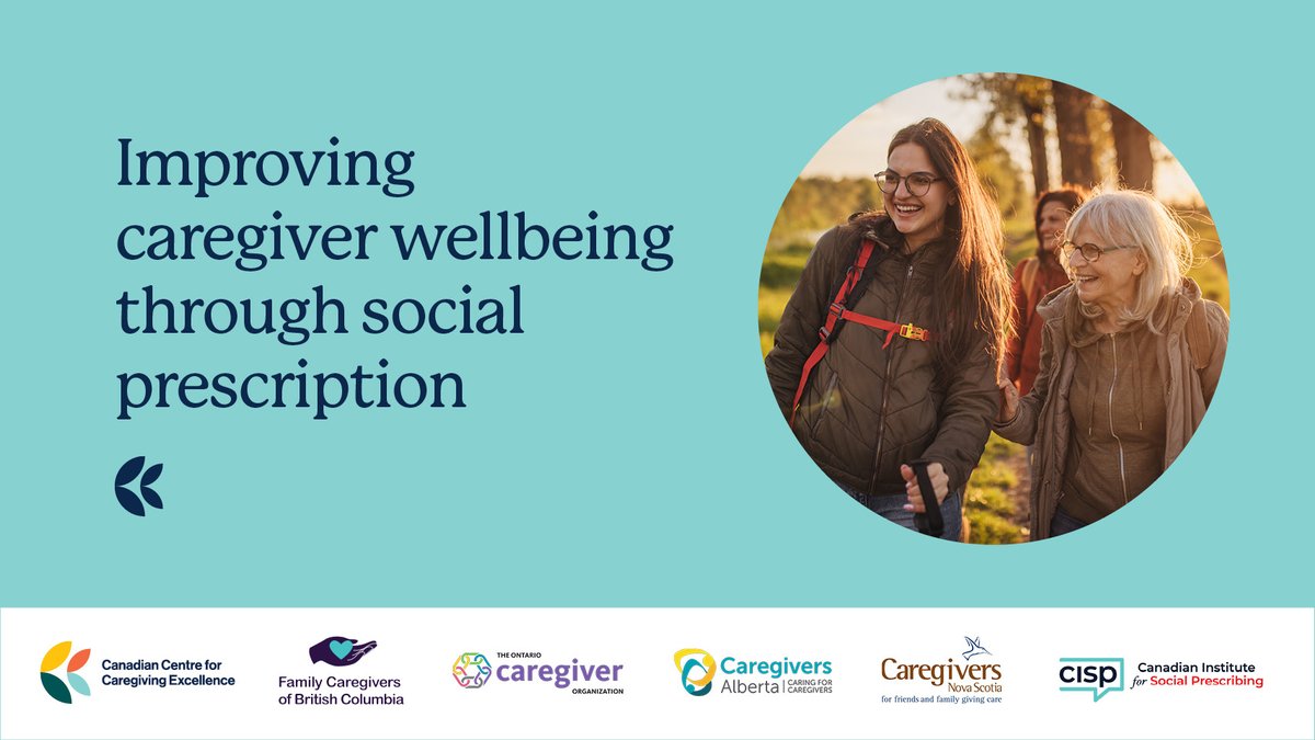 📣ANNOUNCEMENT! We’re investing in caregiver wellbeing across Canada by partnering with @CISP_ICPS, @CaregiversAB, @CaregiversNS, @caringbc and @CaregiverON to increase access to social prescribing. Learn more: bit.ly/4cgusPS #CdnCaregiving #SocialPrescribingDay