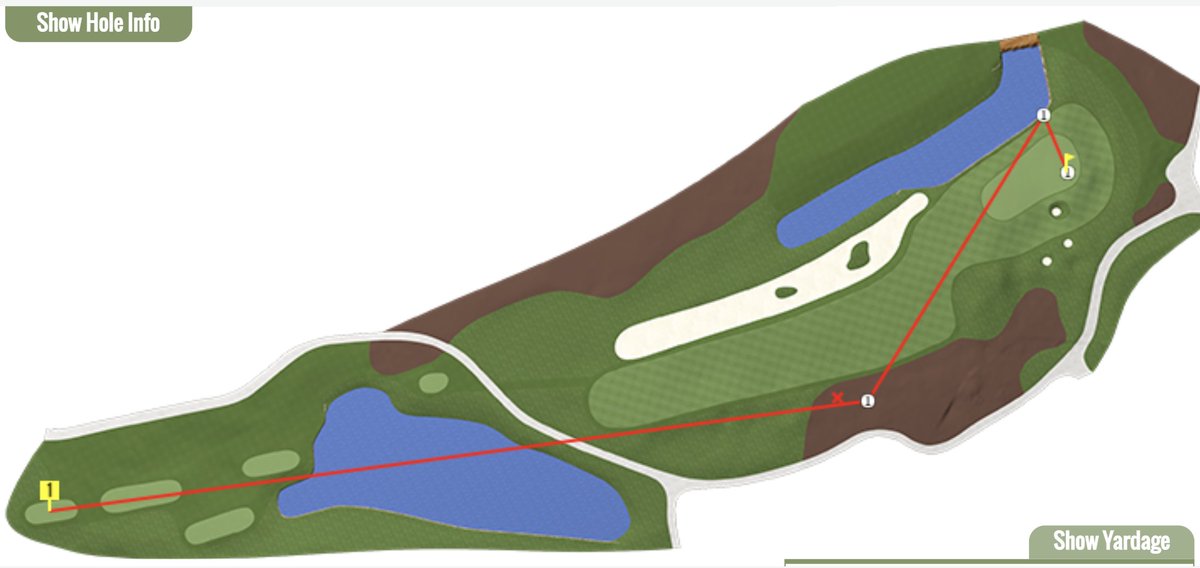 Sean_Zak's tweet image. Adam Scott sends a low, hooking wedge screaming over the green on 12.

Grabbed by thin strip of rough that now lines the hazard. Absolutely should be a 5 at best! Pitched to 20 inches and made the comfiest 4.