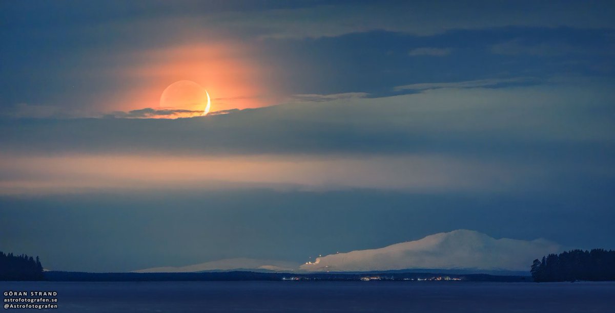 Crescent Moon over Åreskutan

A couple of nights ago we had a beautiful waxing crescent #Moon setting behind #Åreskutan, #Sweden.

Nikon Z9 with Nikon Z 400mm f/2.8 TC VR S

<a href="/NikonEurope/">NikonEurope</a> #NikonCreator