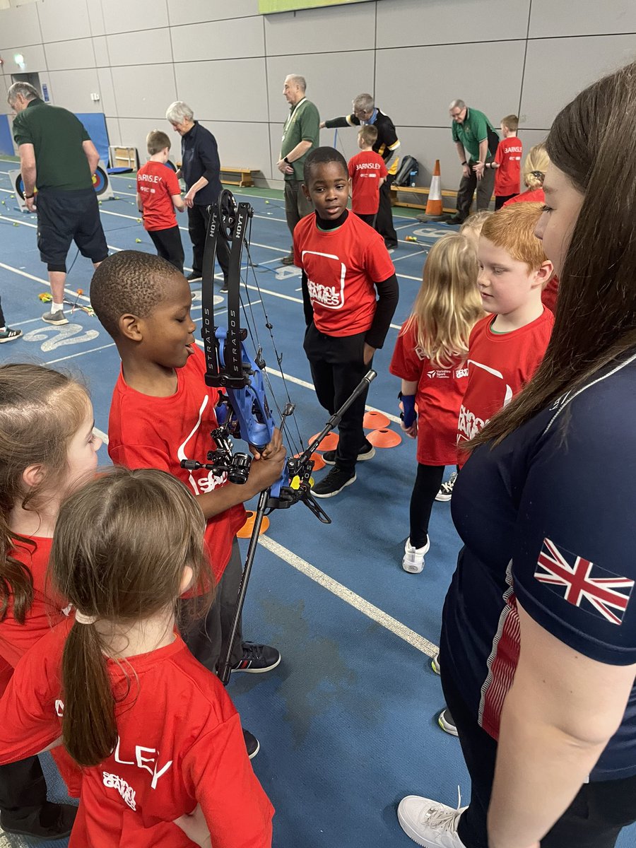 Archery time🏹 we even got to hold a GB athlete’s arrow🤩