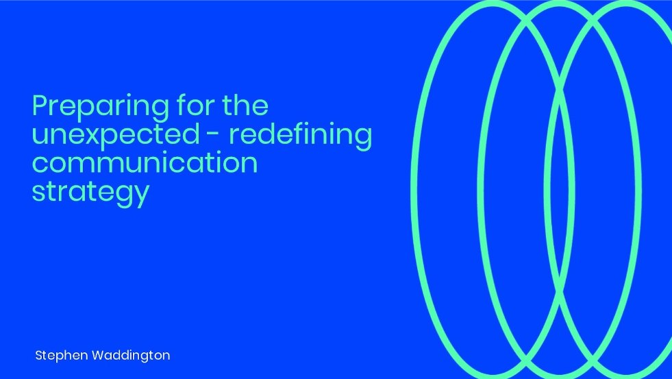 If you missed ‘Preparing for the unexpected – redefining communications strategy’ - here are key points from our webinar with @wadds 📢 bit.ly/3ViW9Sa