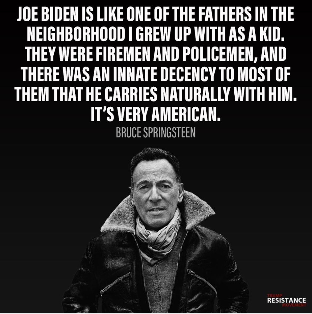 The Boss has spoken - and he knows Joe Biden is looking out for the working men and women of America 👇 #UnionsForAll