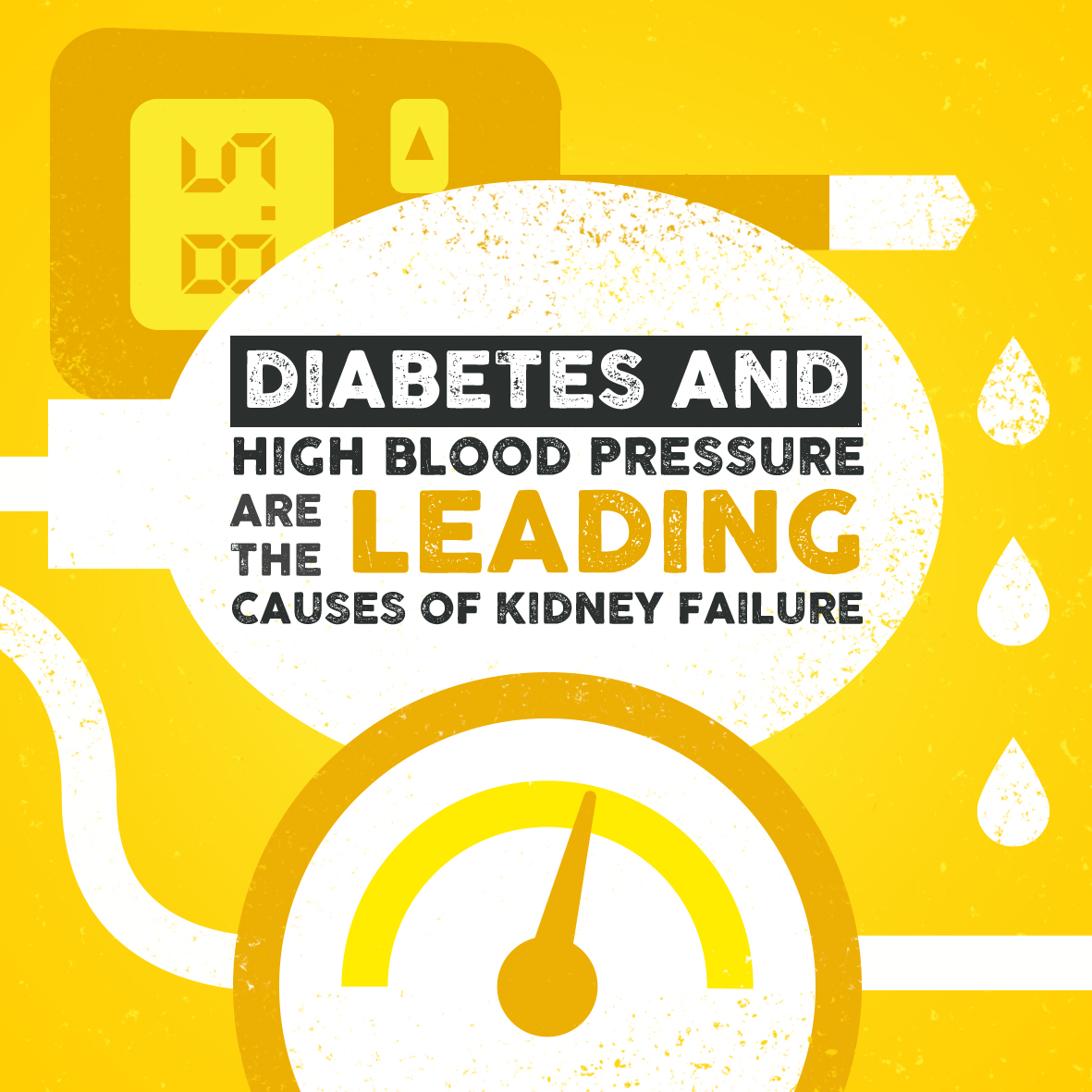 Are you at risk of kidney disease?🤔

Uncontrolled diabetes and high blood pressure can lead to Kidney Disease.  

Click this link to learn more: worldkidneyday.co.uk/are-you-kidney… 

Share this post to spread awareness!💛  
#KidneysMatter #Awareness #WorldKidneyDay