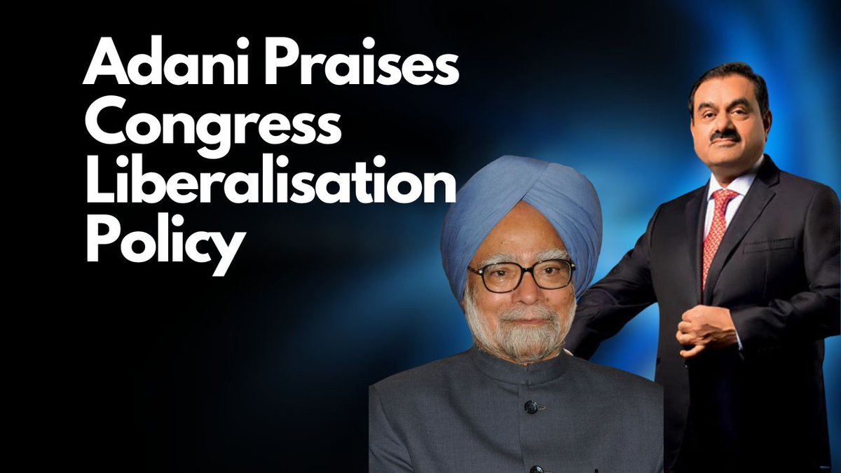 Amidst Rahul Criticism, Adani Praises Congress' Liberalisation Policy. <a href="/thesquirrelsin/">The Squirrels</a> <a href="/bhupendrachaube/">bhupendra chaubey</a> 

thesquirrels.in/policy/amidst-… 

#CongressKiSarkar  
#StockMarketindia 
#AdaniPraisesCongress
#TrillionDollar
#EconomicReforms