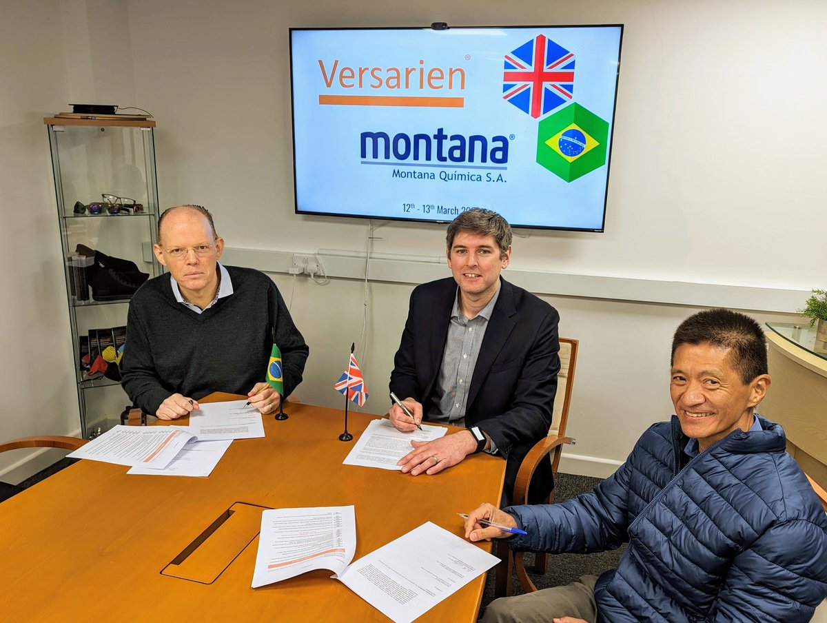 Following a fruitful visit to @versarien's graphene manufacturing site in Gloucestershire, we are delighted to have entered into licencing agreements to support Montana Química's ambitions developing products leveraging our proprietary Graphinks™. bit.ly/3vhxhzi