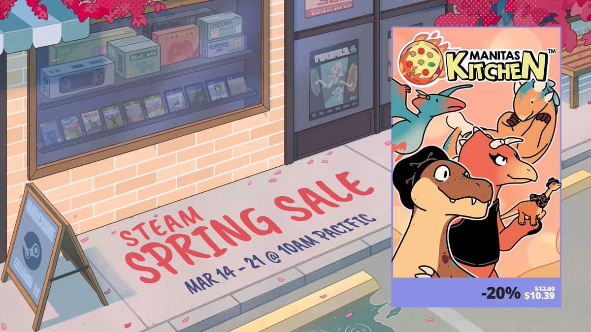 📢DISCOUNT ALERT📢

😜For Steam spring sale #ManitasKitchen will be 20% off!!!