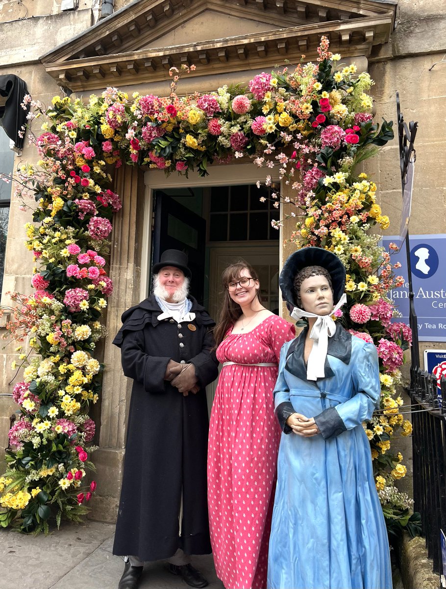 Spring has officially arrived at the Jane Austen Centre. 💐 Thank you for this gorgeous spring arch, @Flowerspassion! 🌷 #janeausten #janeaustencentre #regency #visitbath #visitwest #BathUK