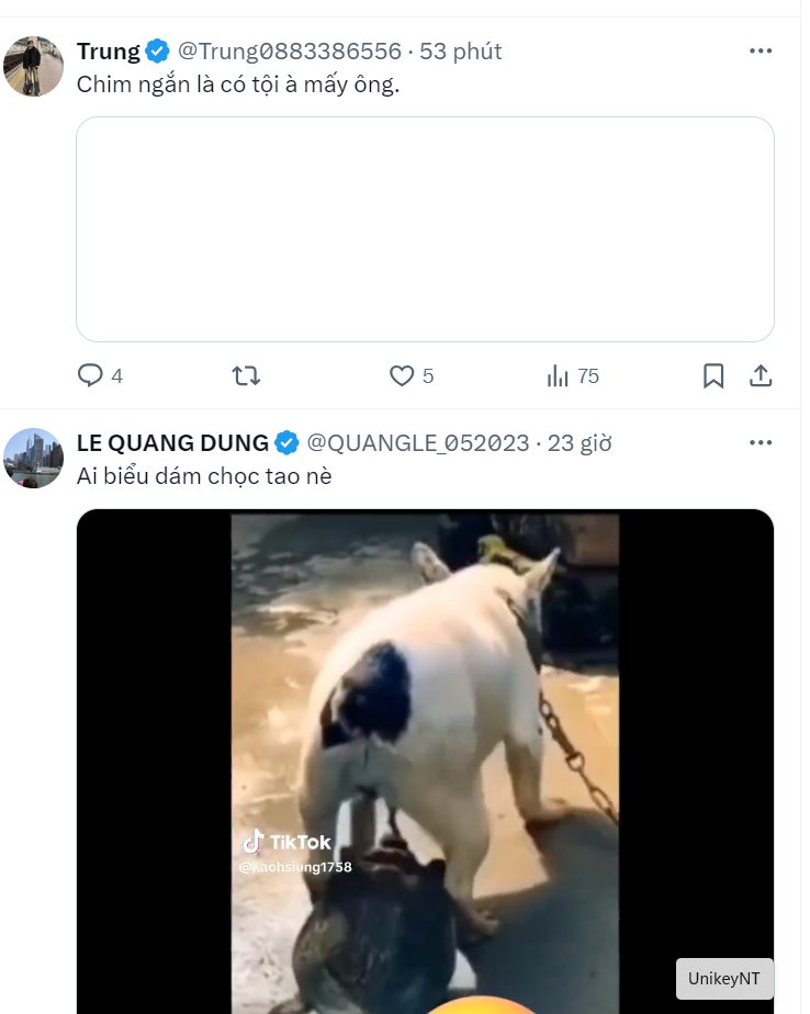 24h00p's tweet photo. Tối muộn vào tương tác với các bác mà gặp 2 bài đăng của bác @Trung0883386556 vs bác @QUANGLE_052023 thế này đây🤣🤣🤣 https://t.co/28FBC2EeWp