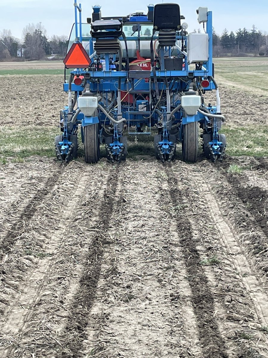 Not often we can do a test run in the field with the plot planter on March 14. @AlbertTenuta