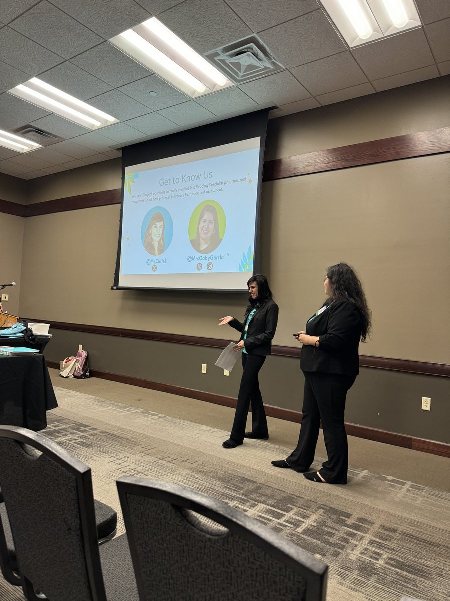 katy_boehm11's tweet photo. @MrsGabyGarcia and @MsCuriel presenting Best Practices for Reading with a multilingual lens at the IRC conference. #IRCreads #d83spartans #d83shines https://t.co/qEi9U1GIwD