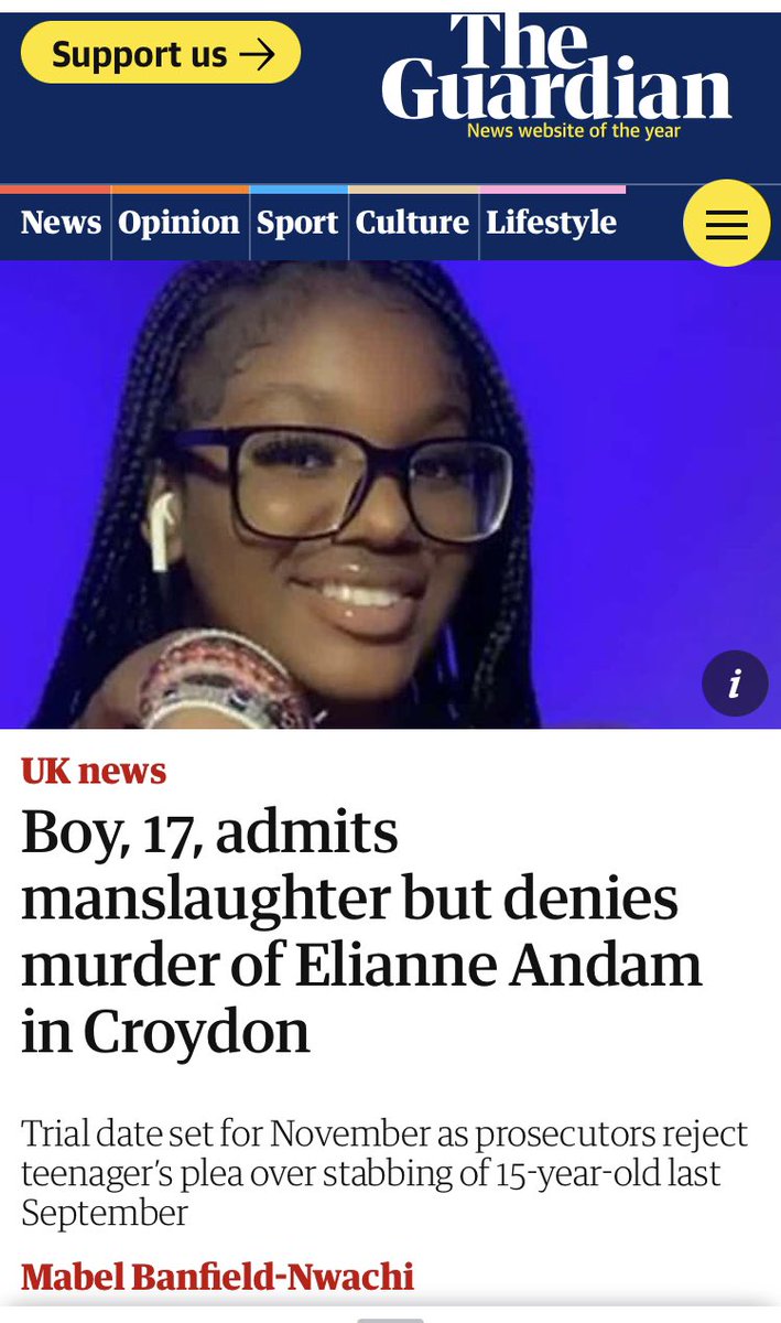 #HerNameWasElianneAndam at 15 she was murdered by a #stalker who Elianne’s friend had rejected. Elianne could have been seen as the protective buffer. Or the intended victim was the person who rejected him. Another #femicide #maleviolence 🖤