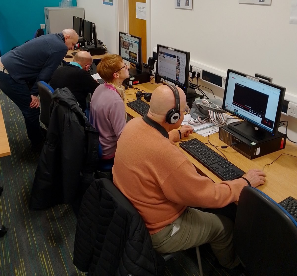 Norman, Lynda and Fred are members of our Digital Training Group at Hattersley Hub. Yesterday they were supported by two of our Digital Tutors to explore a variety of online activities. Our groups are listed here: pcrefurb.org.uk/training/