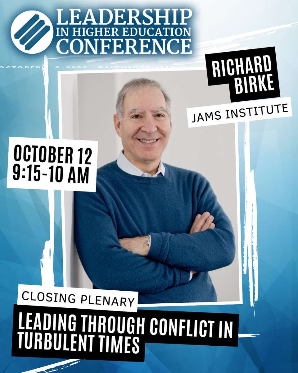 🌟 Announcing Richard Birke as our closing plenary for the Leadership in Higher Education Conference! 🌟He will discuss practical strategies for campus leaders navigating conflict on campus and offer field-proven advice. lheconference.com