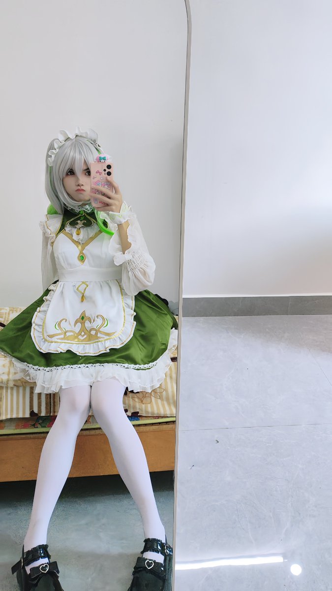 新晋小男娘报道～先发个小草神cos
#男の娘 #伪娘日常 #cosplay #纳西妲