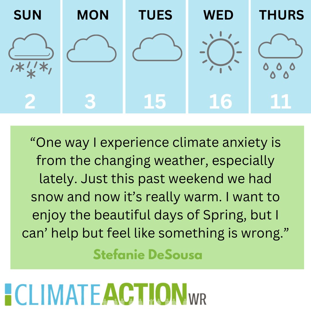 🌦️ The weather has been all over the place lately, it's concerning. Check out the previous resources we have shared if you're struggling with #climateanxiety. 👉 Let us know if you relate and how you cope with climate anxiety in the comments.