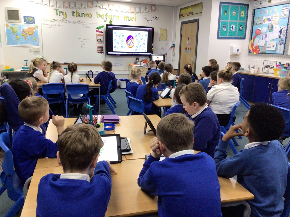 AcademyRoseWood's tweet photo. For British Science Week, Year 3 have joined in with Factory of the Future to try and create a net zero factory.  We enjoyed helping to make the decisions on our iPads. #science  #FactoryFuture
@TheSTEMHub_SE
@PPMABEST https://t.co/fU64YOFy5N