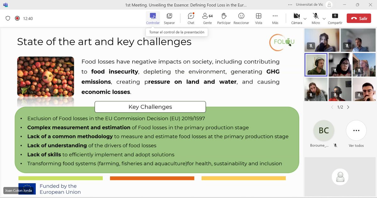 BETA_TechCentre's tweet photo. The efforts to quantify #FoodWaste are well-known, but #FoodLoss is often overlooked in monitoring, leading to unreliable data.

▶️ Today, @Espigoladors has organised the first @FOLOU_eu  webinar, to present the work done to create a #FoodLoss definition.

https://t.co/q6x2pJizPh https://t.co/6vctUlPN8h