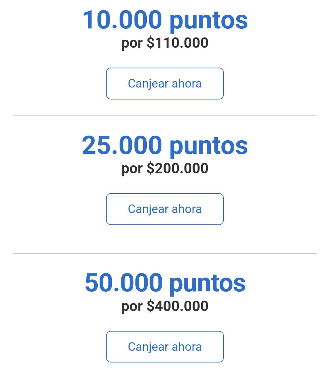 MilleristaBlog's tweet image. 🇦🇷 Solo por hoy 14/03, venta de paquetes de puntos Membership Rewards en Amex.
Creo que están muy devaluados y no conviene, pero quizás a alguien le sirva el dato.