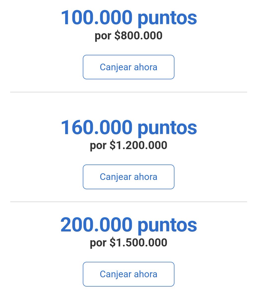 MilleristaBlog's tweet image. 🇦🇷 Solo por hoy 14/03, venta de paquetes de puntos Membership Rewards en Amex.
Creo que están muy devaluados y no conviene, pero quizás a alguien le sirva el dato.