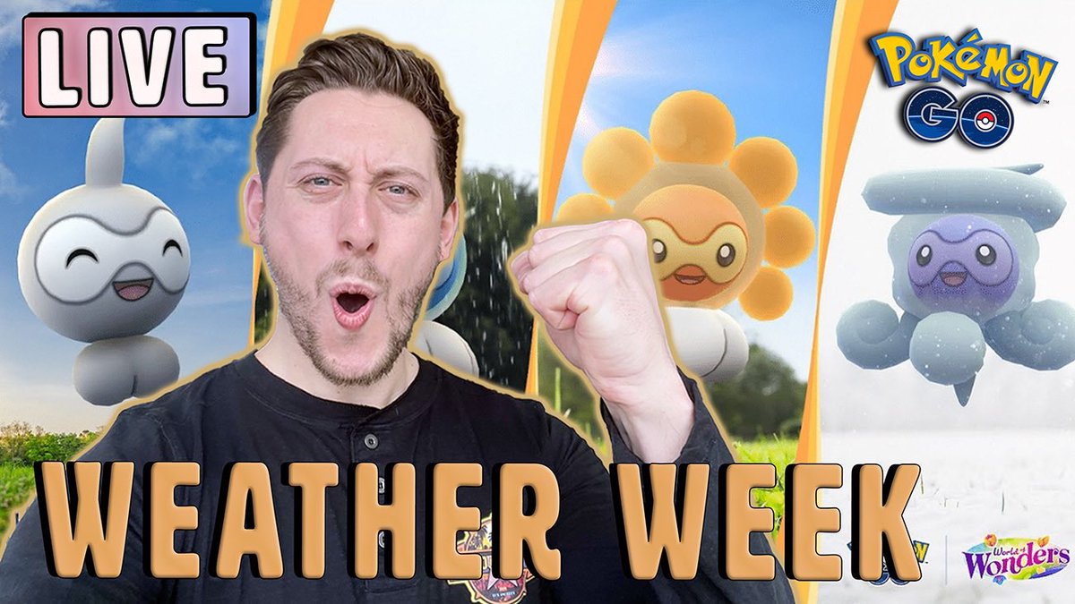 Going #ShinyPokemon chasing LIVE with the new Weather Week in #PokemonGO
Can we bag a shiny Castform?

youtube.com/live/i1qqXXZQG…