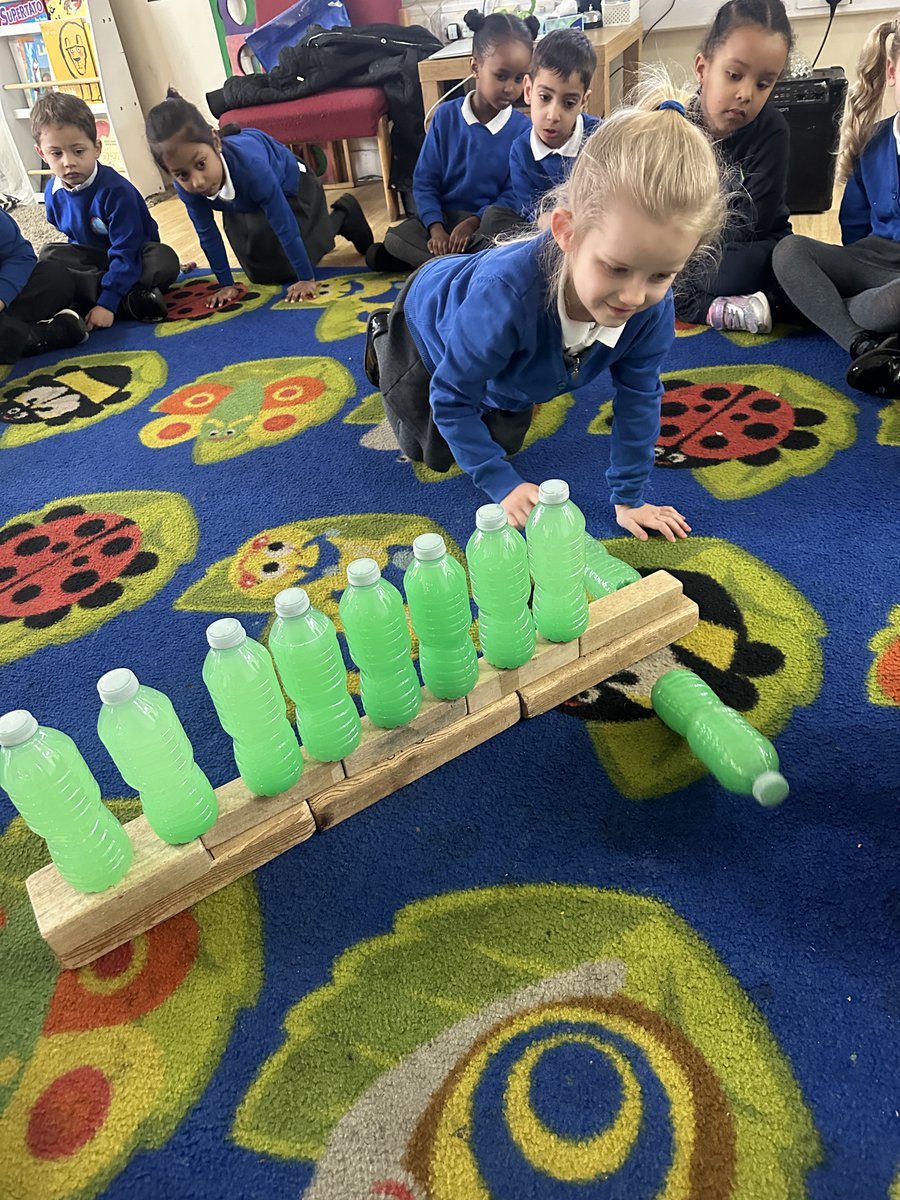 Rec_StSilas's tweet photo. We have been learning about number bonds to 10. 

How many bottles are on the wall?
How many bottles have fallen?
How many in total? 

#SilasMaths @stsilasschool https://t.co/UQx5DUjb2S