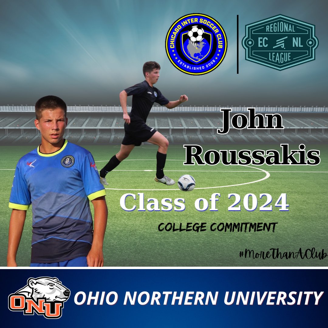 Congratulations to 05 boys member, Johnny Roussakis, on his recent commitment to Ohio Northern University! We wish you the best of luck with the Polar Bears @ONU_Soccer @ECNLboys #MoreThanAClub #LeadersPlayHere