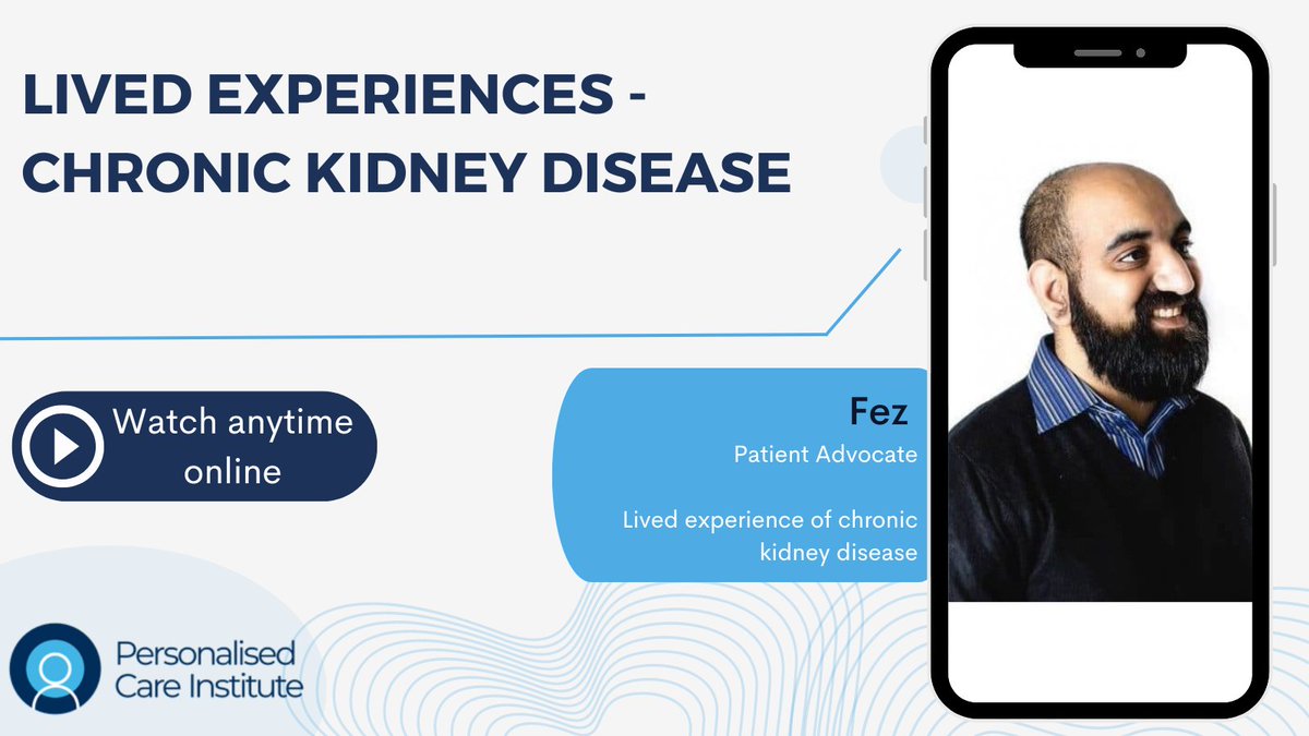 “Knowing your patients as individuals, and understanding what does and doesn’t work for them, allows you to tailor care for them.” Watch Fez, who has lived experience of chronic kidney disease, explain the importance of personalised care. #WorldKidneyDay ow.ly/sQl650QF5Xk