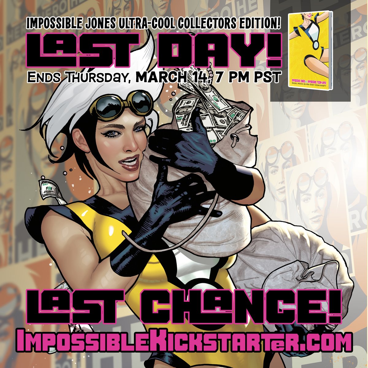 YES— that's an @AH_AdamHughes drawing of IMP. YES— it's in the ULTRA-COOL COLLECTORS EDITION. YES— Today is the LAST DAY of the IMP Kickstarter. I wouldn't wait if I were you. ImpossibleKickstarter.com