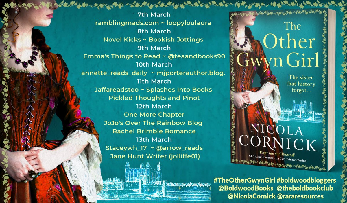 'The plot is well-written, and the connections between the past and present resonate.' says @Jolliffe03 about #TheOtherGwynGirl by @NicolaCornick instagram.com/p/C4dR-pSJvTo/ @BoldwoodBooks