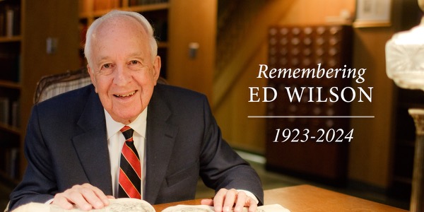 Dr. Edwin G. Wilson (1923-2024) No one has been more closely associated with Wake Forest or told its story more eloquently and passionately than Ed Wilson (’43), affectionately known as “Mr. Wake Forest.” Wilson, the longtime Professor of English and Provost Emeritus, died on