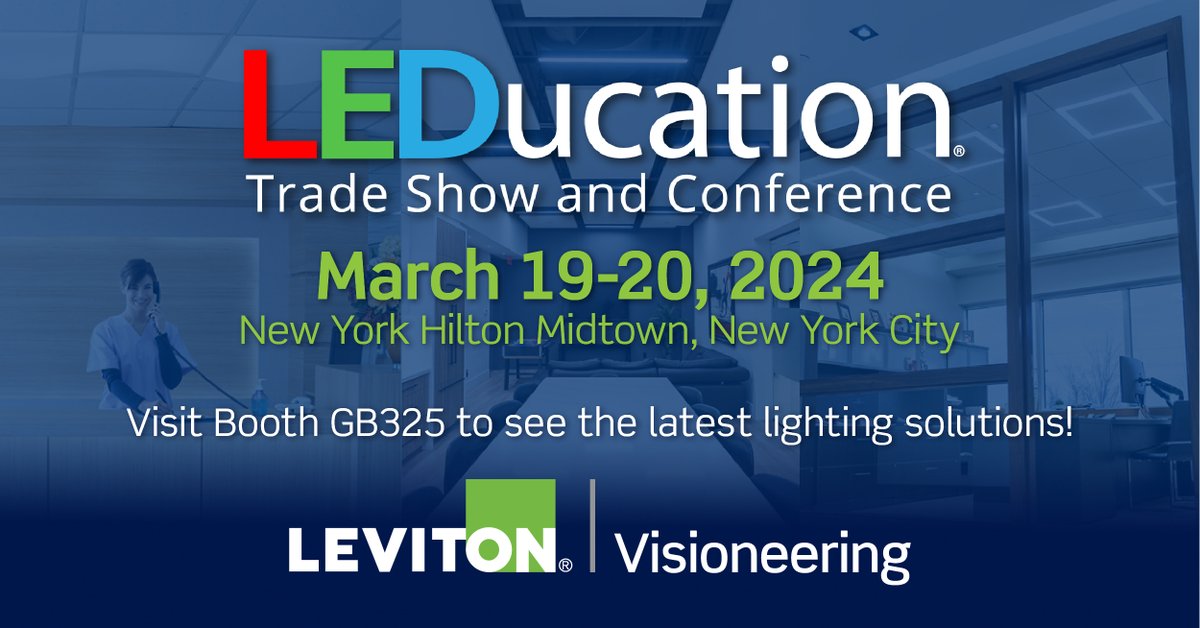 Drop by Booth #325 located in the Grand Ballroom to see some of Visioneering’s latest architectural lighting solutions! We are “Lighting Your Vision.”