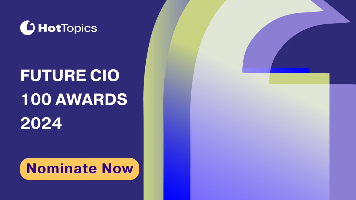 Future CIO 100 2024 Awards Nominations are Open! 🙌🏻 Nominate here: hubs.la/Q02gLLMQ0

⏰ Don't miss out! The deadline for nominations is midnight on the 5th April 2024.