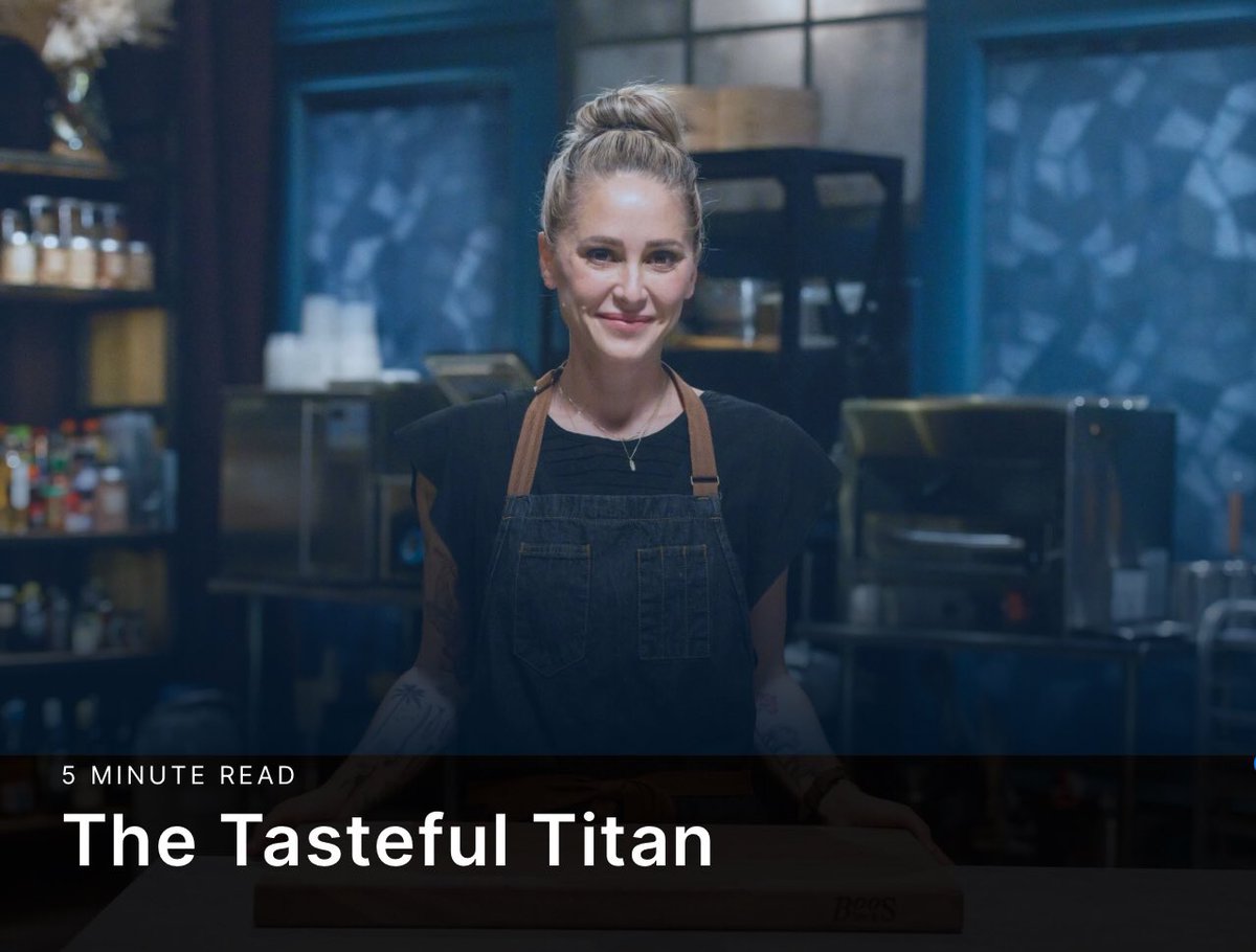 The Tasteful Titan issuu.com/idahome/docs/f… we interview @FoodNetwork star @ChefBrookeW who slices and dices on @bflay #TripleThreat