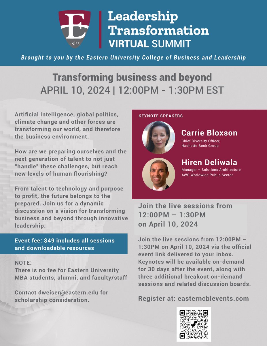 jeffjam's tweet photo. - What do #AI and #DEI have in common?
- How are AI and DEI challenging leaders in unprecedented ways?

Join us at the free Leadership Transformation Virtual Summit 4.10.24  https://t.co/nNoH6NPBUK https://t.co/BqG3sSCdyt