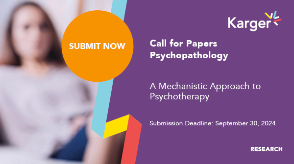 PsychKarger's tweet photo. 📣 #CallforPapers in #Psychopathology
📅 Sep 30
🔛 A Mechanistic Approach to Psyhotherapy
🔗 https://t.co/5m25aYqQUN
A mechanism-based approach moves beyond specific disorders and focuses on the functional mechanisms needed to alleviate symptoms and enhance mental well-being. https://t.co/9mfEKxEqpA