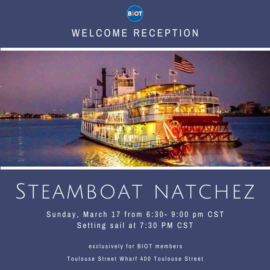 Are you joining us in New Orelans for #ACSSpring2024?! Don’t miss our always amazing BIOT-exclusive welcome reception on Sunday night aboard the famous Steamboat Natchez! Be sure your membership is up to date to set sail with us at acs.org/membership.html