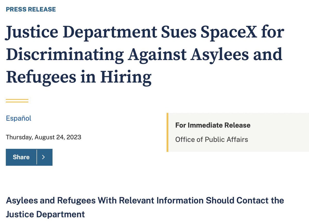 EndWokeness's tweet photo. True, SpaceX just launched a historic 40-story rocket into orbit. 

But have you considered the shocking lack of LGBTQ/diverse migrants hired for the job? https://t.co/KnXeCN3orv