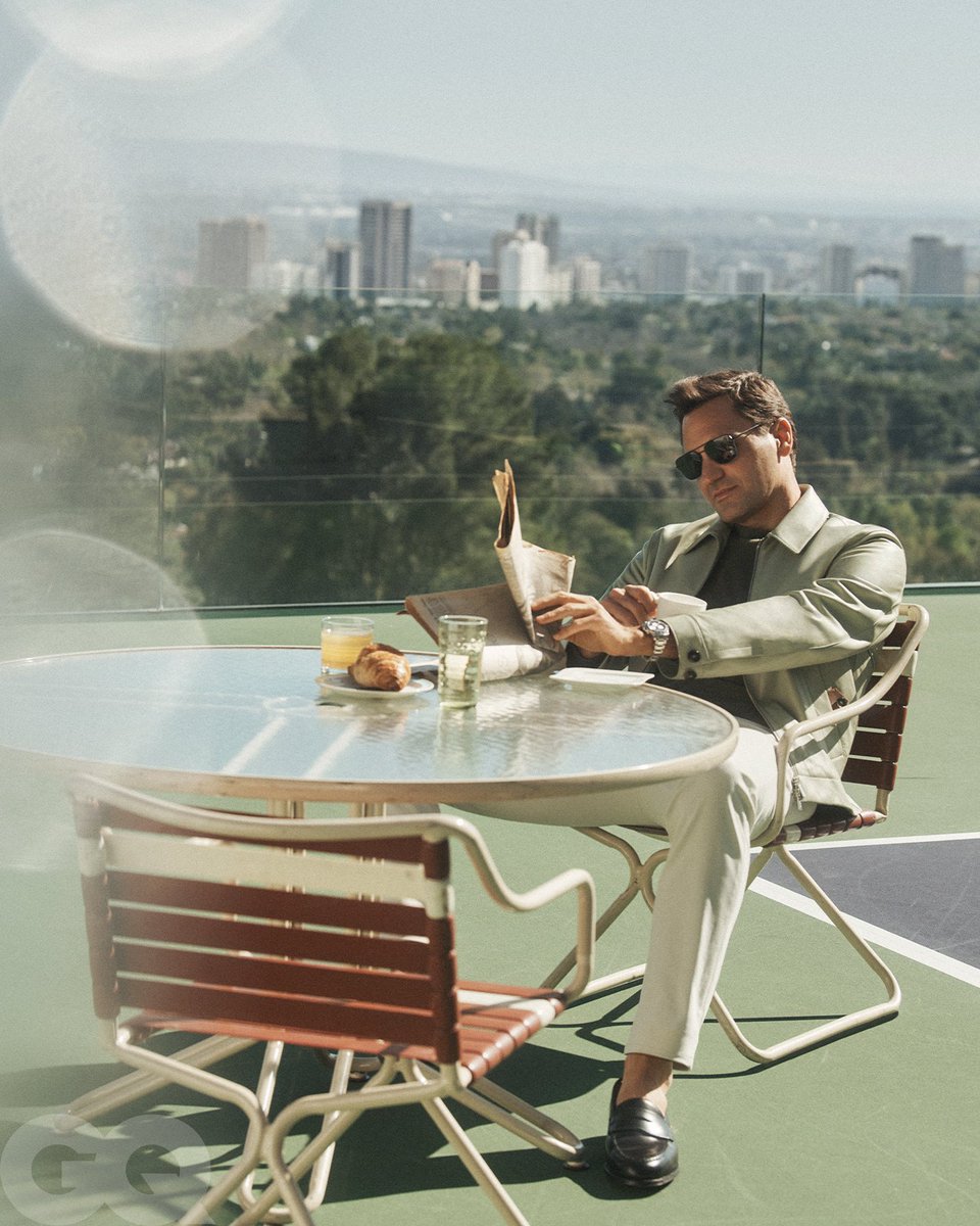 GQMagazine's tweet photo. Nearly two years since leaving the game, @rogerfederer is at peace with retirement:

"I feel really at peace... do I feel like, Oh, I could hit that shot? Yeah, okay: Maybe I could right now. But I feel like I squeezed the lemon out. I tried everything I had. And I’m so at peace."

🔗: https://t.co/W6VVA1xitz