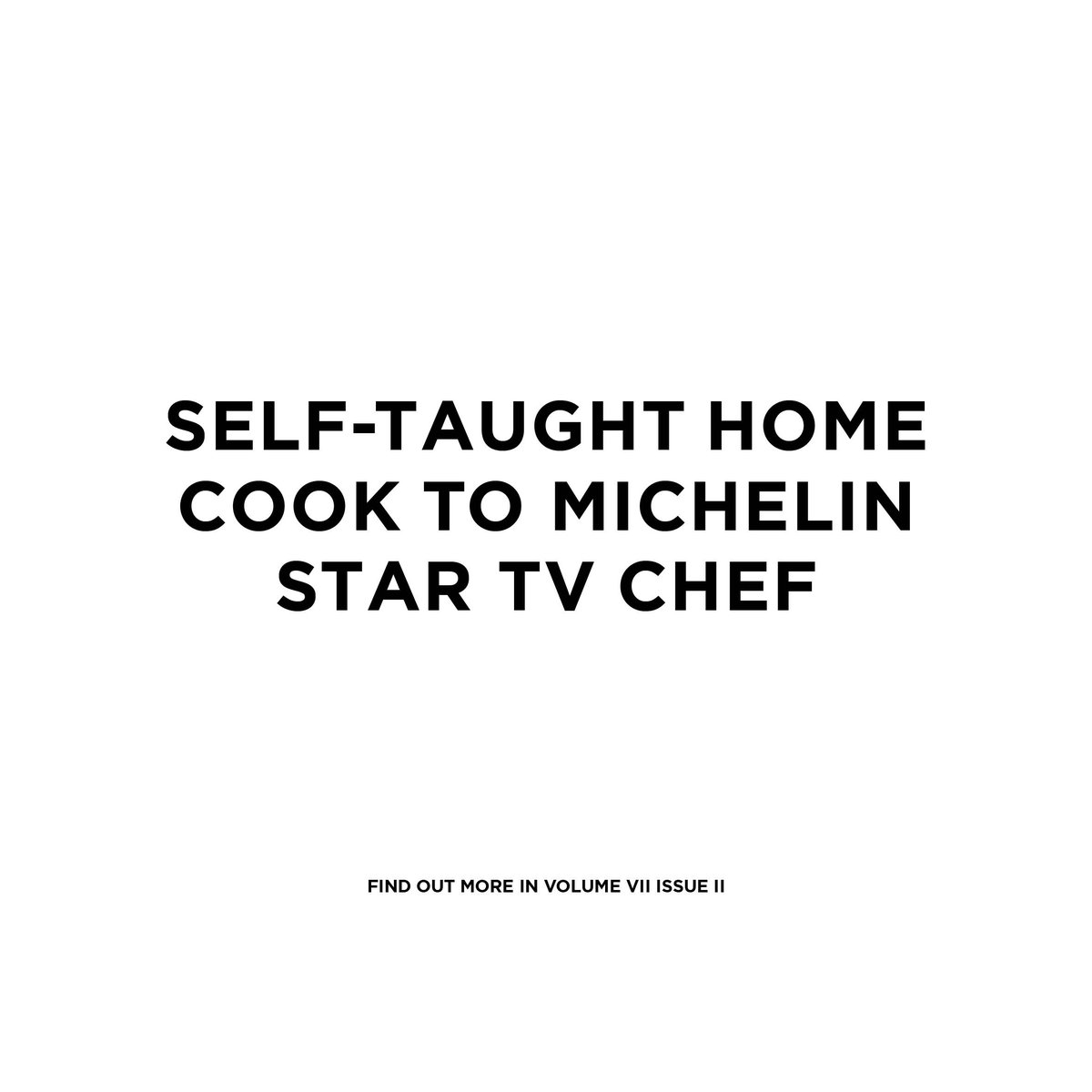 Self-taught home cook to Michelin star TV chef. Read more in the latest issue of Fieldsports Journal, out now.