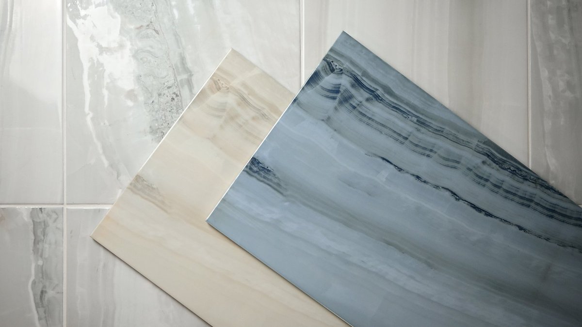 Meet the epitome of elegance – Arizona! ✨ Our latest glazed ceramic wall  tile range embraces the growing Onyx trend, featuring a spectrum of  colours, including a mesmerising blue hue. Order your, image size:1200x675