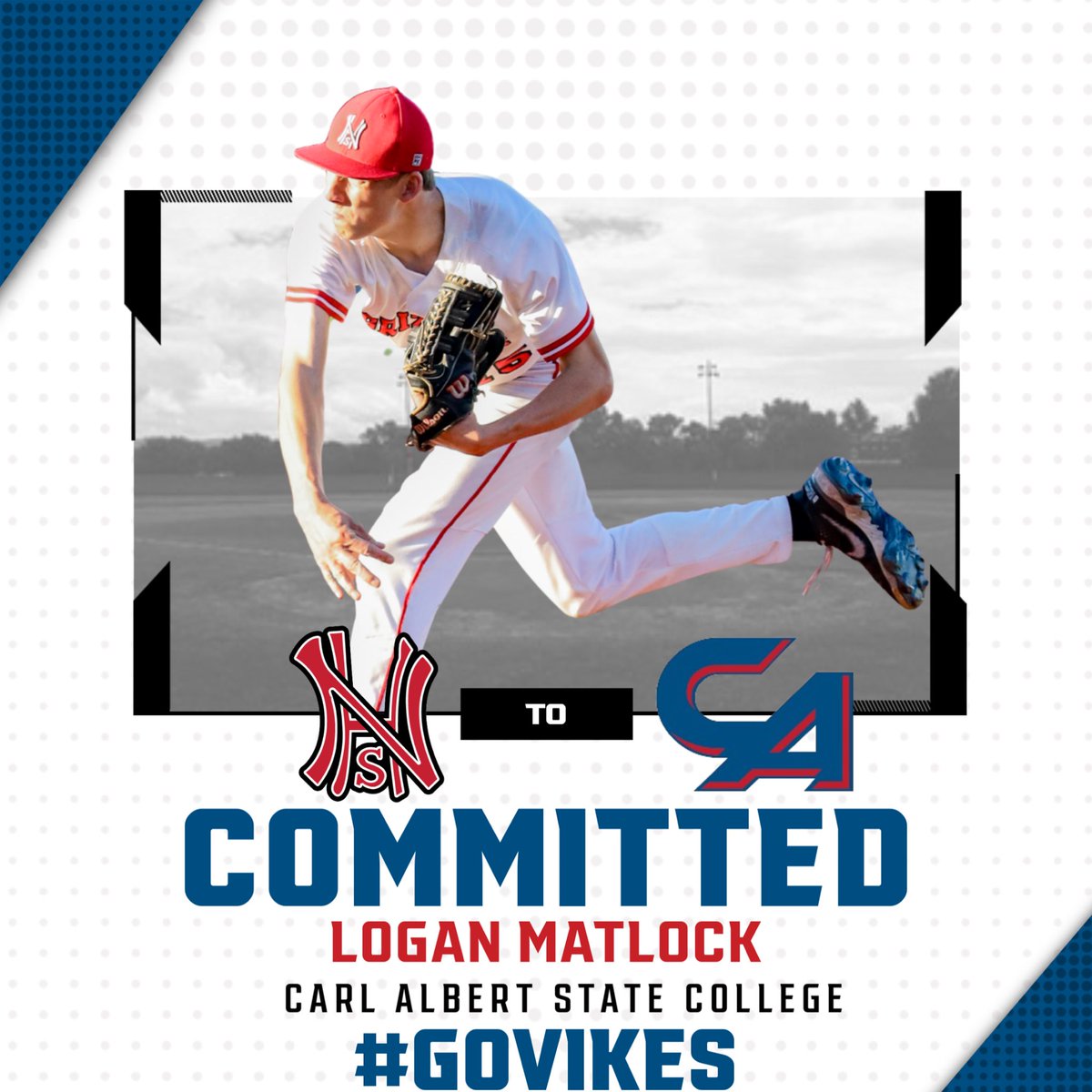 Another Grizzly off the board! Super excited for @logan_matlockk! Congratulations young man, you’re very deserving. <a href="/CASCBaseball/">Carl Albert State College Baseball</a>