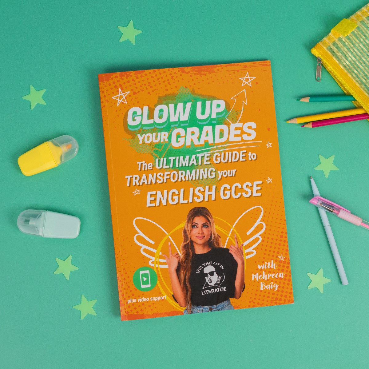 Happy publication day to Glow Up Your Grades by @mehreenbaig! 📚 From experienced English teacher, presenter and examiner Mehreen Baig comes the ULTIMATE study guide for GCSE English. Out now from @collins4parents