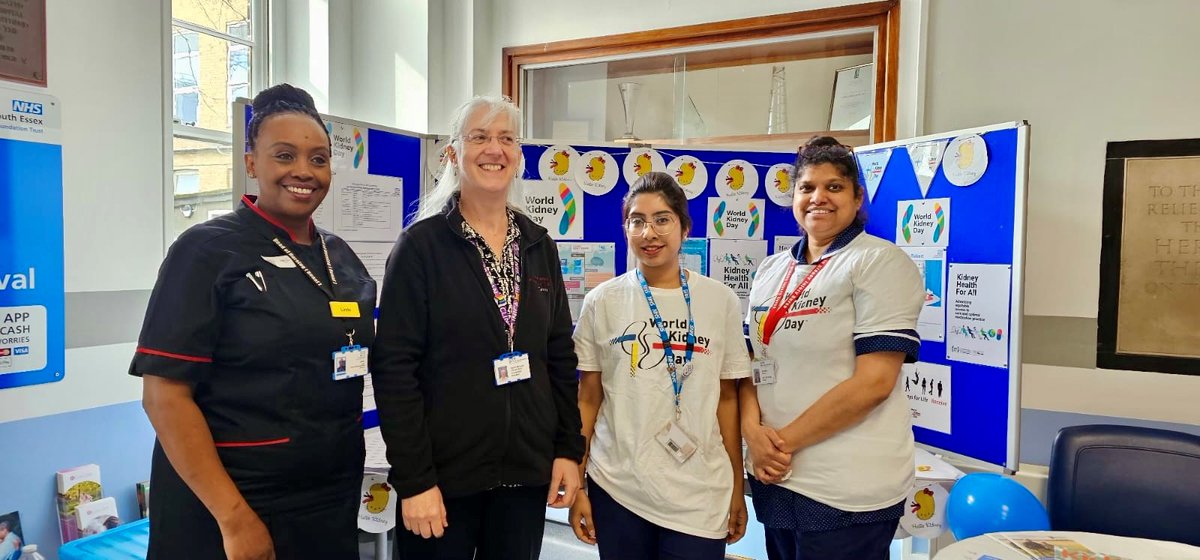 The Renal Nurses at Southend are celebrating #WorldKidneyDay and educating staff, patients and relatives on kidneys and how to look after them @MSEHospitals @HealthyMeAtMSE