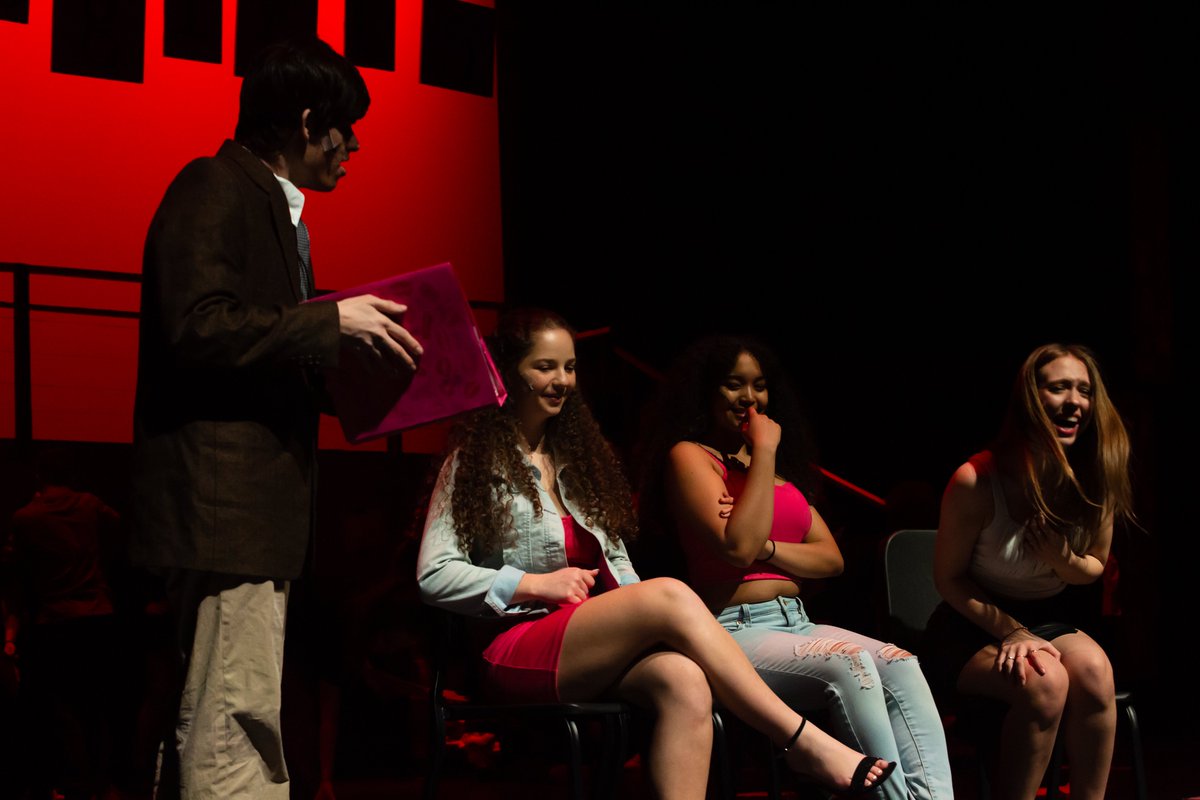 UpperMerionSD's tweet photo. The curtain goes up tonight!  Mean Girls hits the stage on Thursday, Friday &amp; Saturday at 7pm or Sunday at 2pm. Reserved tickets can be purchased online using the link below or purchase General Admission tickets at the door for $10 (cash only).
https://t.co/i9UTC0KlwF https://t.co/SDshdK7ij5